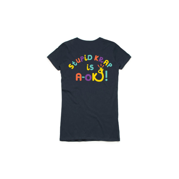 STUPID KRAP IS A.OK T-SHIRT (NAVY)