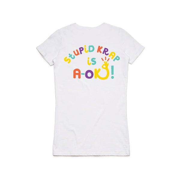 STUPID KRAP IS A.OK T-SHIRT (WHITE)