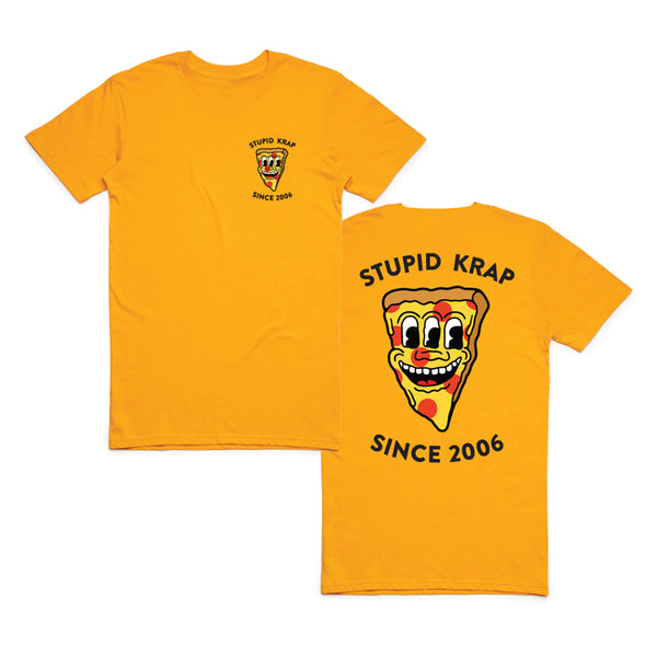 HARING PIZZA T-SHIRT (MUSTARD)