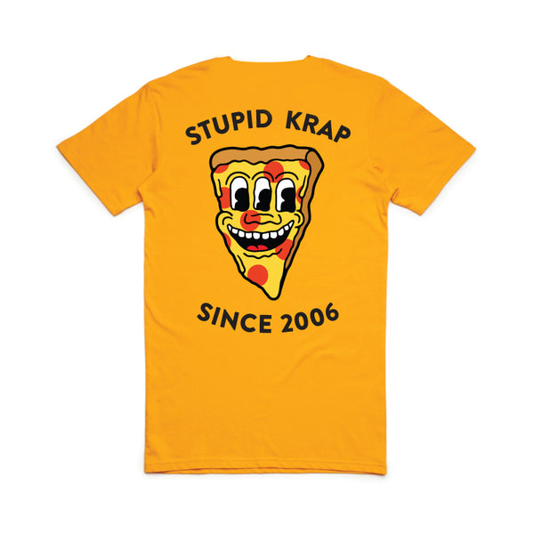 HARING PIZZA T-SHIRT (MUSTARD)