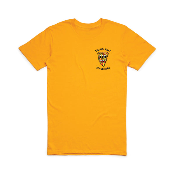 HARING PIZZA T-SHIRT (MUSTARD)