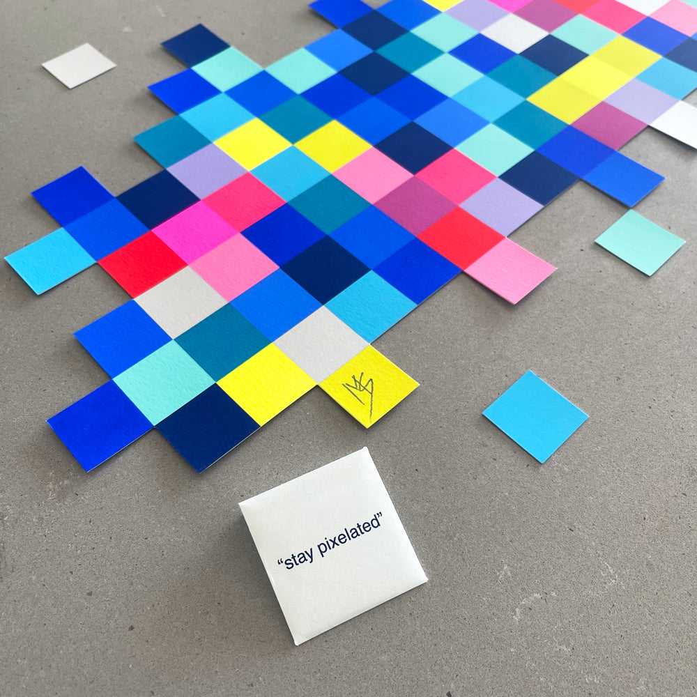 makers space 'Pixel-99' 真作 シルクスクリーン サイン入 Maker Space